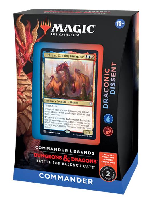 Donjon & dragon la bataille de la porte de baldur commander deck magic the gathering