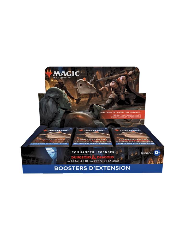 La bataille de la porte de baldur donjon & dragon commander légendes display 18 booster d'extension