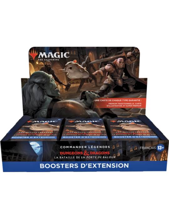 Battle for Baldur's Gate Dungeon & Dragon Commander Legends Display 18 set Booster