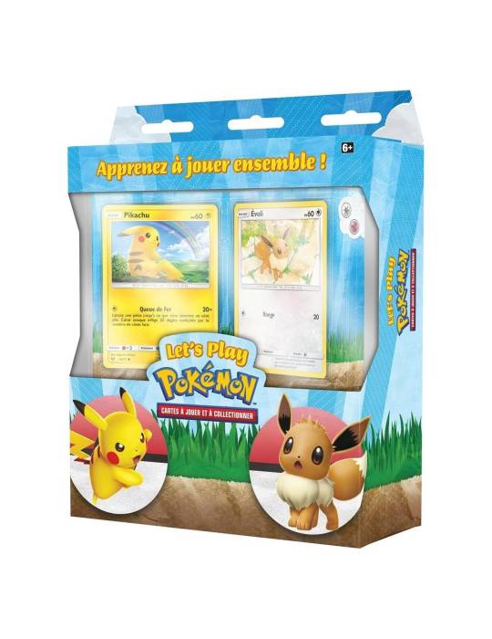 Deck let's play pikachu and eevee pokemon TCG