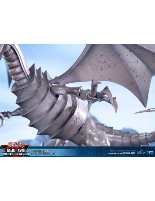 Statue dragon blanc aux yeux bleus édition blanc F4F 35cm
