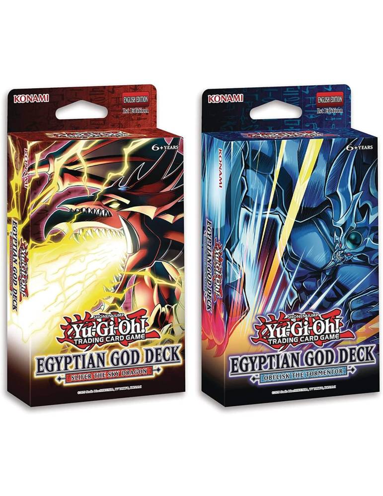 Deck dieu egyptien Yu-Gi-Oh anglais slifer obelisk Konami - 1