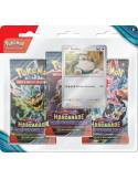 pack 3 boosters Mascarade crépusculaire Écarlate et Violet pokémon JCC