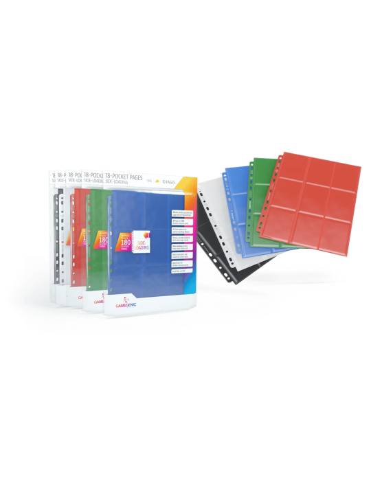 10 pages 18 pochettes pour rangement de cartes Gamegenic