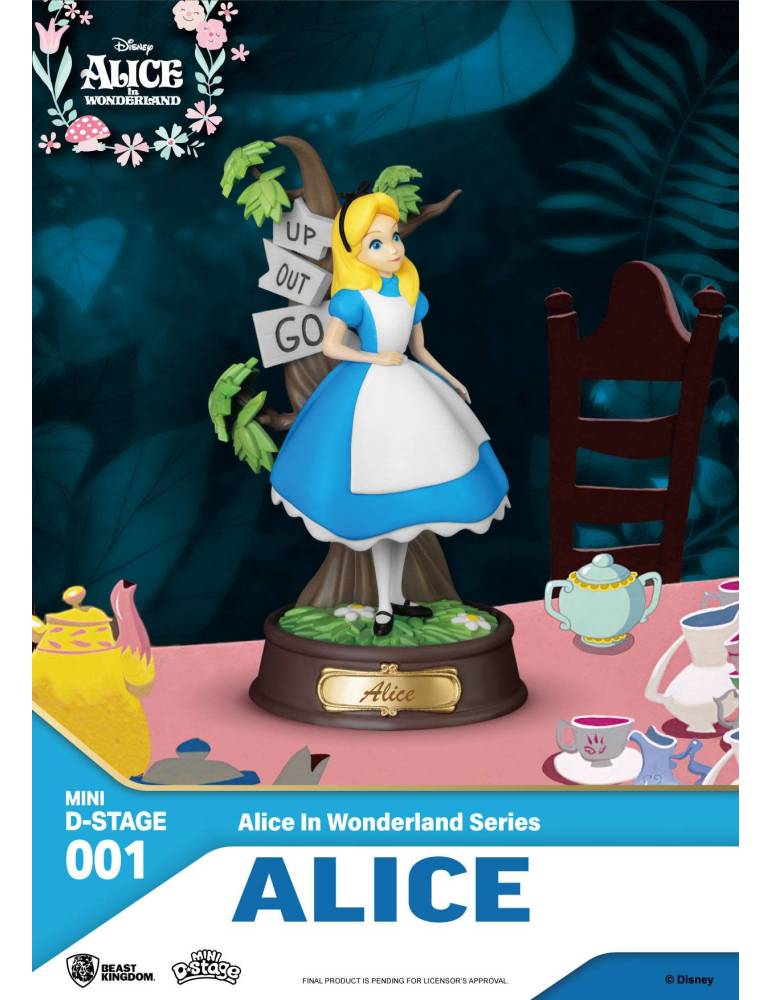 Disney Alice in Wonderland 10cm mini D-STAGE figurine