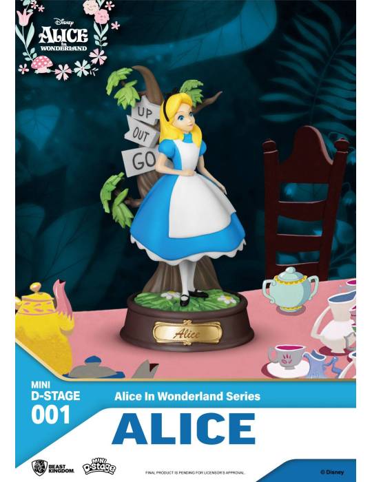 Disney Alice in Wonderland beeldje 10 cm mini D-STAGE