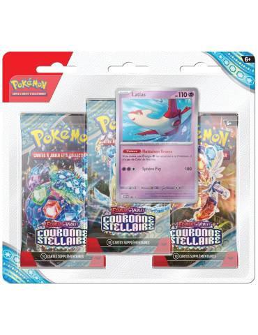 tripack de 3 boosters couronne stellaire Latias EV07 POKEMON JCC