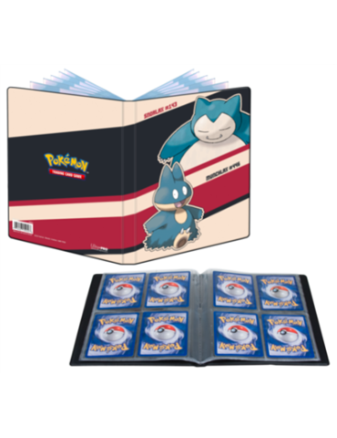 portfolio 4 pochettes ronflex et goinfrex ultra pro pokemon