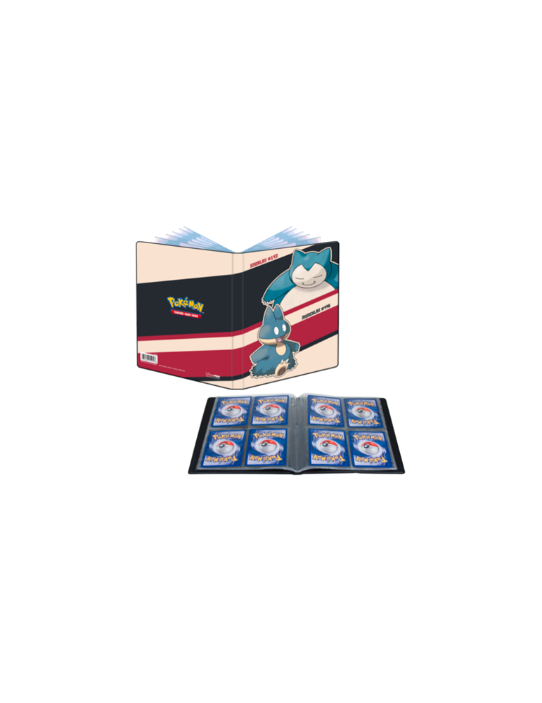 portfolio 4 pochettes ronflex et goinfrex ultra pro pokemon