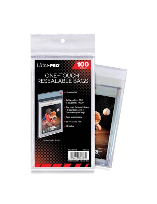 Resealable sleeve for ONE TOUCH ULTRA PRO x100|TCG-CARD Resealable sleeve for ONE TOUCH ULTRA PRO x100|TCG-CARD