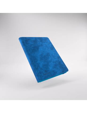 album prime 18 pochettes chargement latéral portfolio 360 cartes gamegenic – bleu