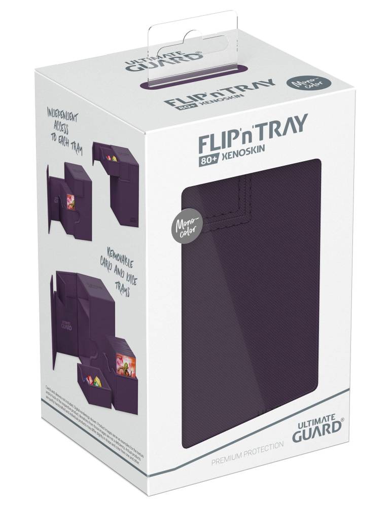 Flip`n`Tray 80+ XenoSkin Monocolor deckdoos ULTIMATE GUARD