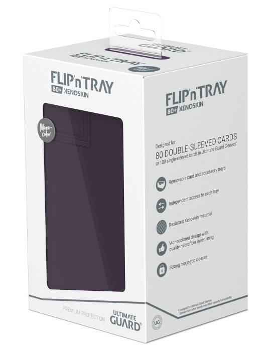 Flip`n`Tray 80+ XenoSkin Monocolor boite de deck ULTIMATE GUARD