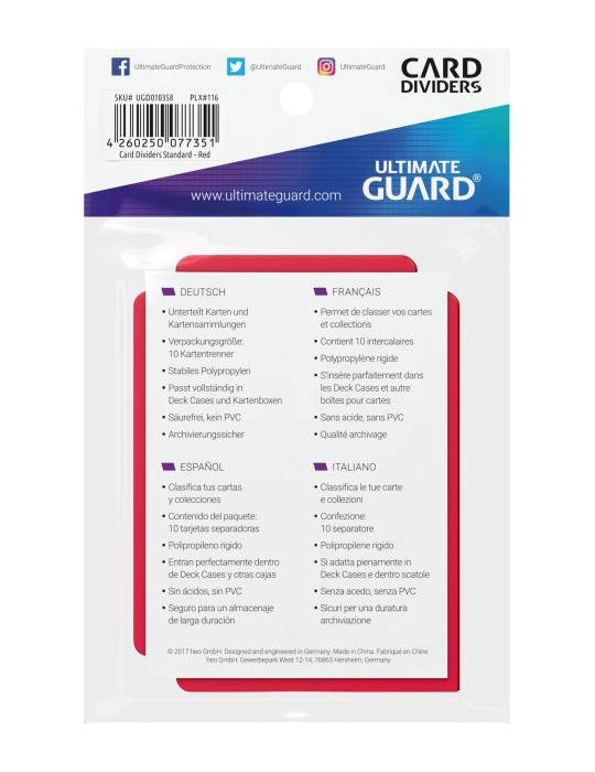 Zijdekverdeler kaartverdeler (x10) ULTIMATE GUARD