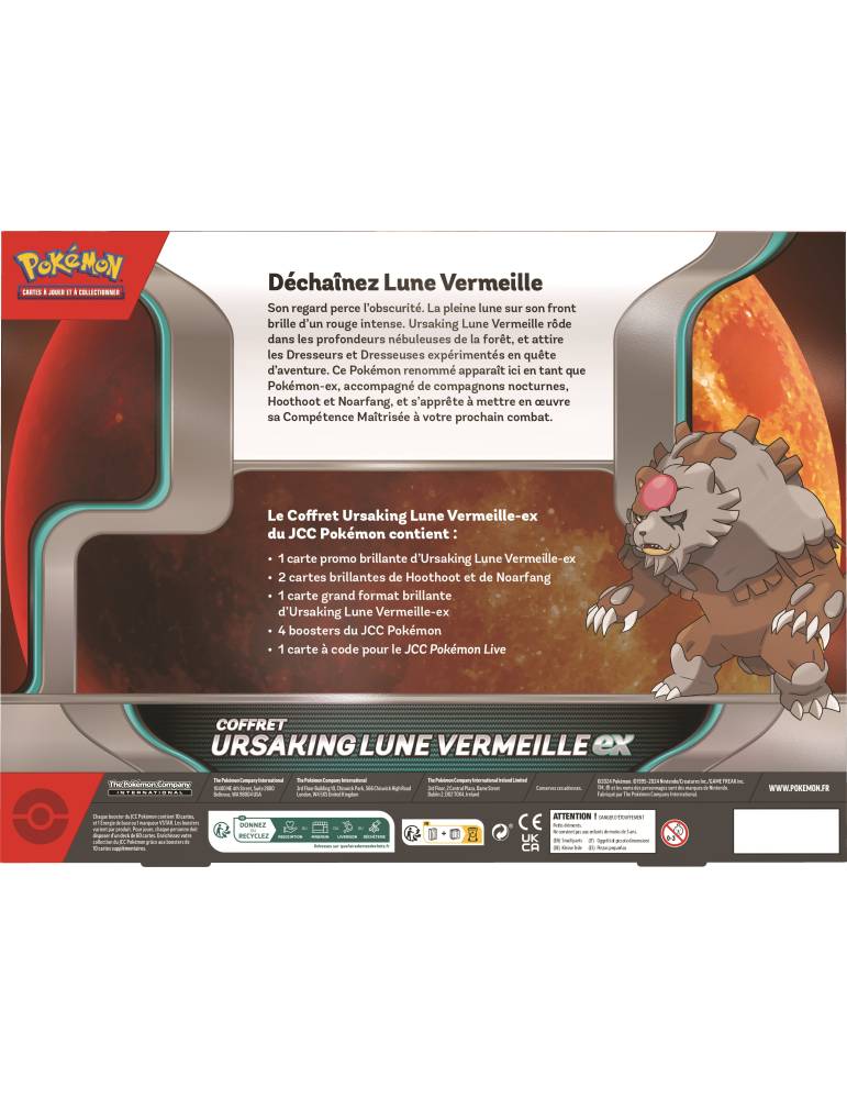 Coffret Ursaking Lune Vermeille-ex POKEMON JCC