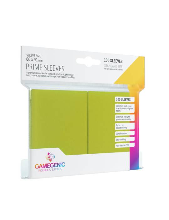 100 prime sleeves standard size gamegenic