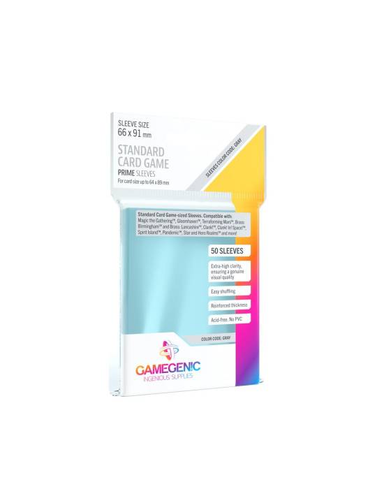 50 prime sleeves standaard formaat gamegenic