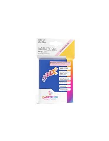 60 prime sleeves japanese gamegenic format – blue